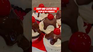 🧁 Hot Fudge Sundae Cupcakes  DAIRY FREE amp GLUTEN FREE dairyfree glutenfreerecipes shorts [upl. by Survance]