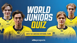 2024 IIHF World Juniors Trivia With Team Sweden Part 1  Elite Prospects [upl. by Nagam]