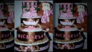 Diaper Cake Video for Classy Baby Girls [upl. by Adnema]