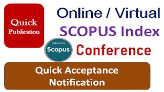 Online SCOPUS Index Conference  Fast Acceptance [upl. by Highams]