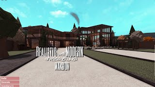 BLOXBURG\70k REALISTIC DARK MODERN MANSIONHOUSE BUILD [upl. by Gardel]