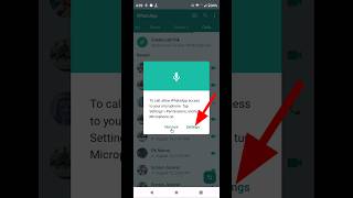 To Call Allow Whatsapp Access To Your Microphone Tap Settings Permissions And Turn Microphone On [upl. by Esmerolda]