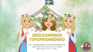 Midsommar tipspromenad för barn och unga fungerar även för vuxna 💐🇸🇪 [upl. by Eatton138]