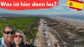 Campingalltag an spanischen Stränden Zwei besondere Plätze am Meer Überwintern 2024 in Spanien [upl. by Lenahtan496]