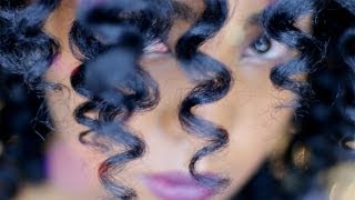 How To Perfect Curling Wand Curls on Natural Hair Tutorial [upl. by Nedloh]