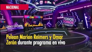 Pelean Marion Reimers y Omar Zerón durante programa en vivo [upl. by Aiym]