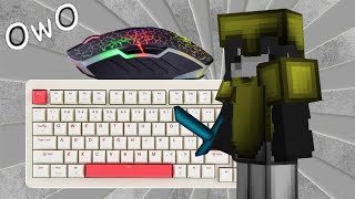 Thocky Keyboard  Mouse Sounds ASMR  Hypixel Ft IvanLawOnYT [upl. by Sivam]