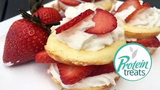 Healthy Strawberry Shortcake Recipe  Protein Treats by Nutracelle [upl. by Mad80]