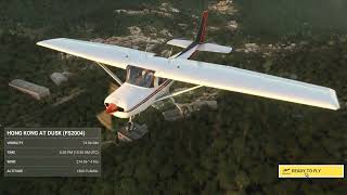 Cessna 152 into Kai Tak MSFS 2020 dailydrivenexotics joerogan [upl. by Lihka]