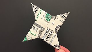 Dollar Bill Origami Ninja Star [upl. by Quita]