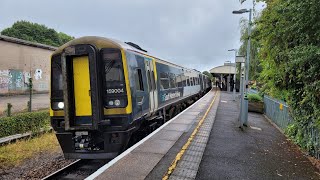 Tisbury Station With South Western Railway Class 159  Class 158 Diesel Train Services 292024 [upl. by Vacuva417]