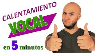 CALENTAMIENTO VOCAL RÁPIDO en 5 minutos COMO calentar LA VOZ [upl. by Clarice]