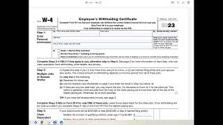 What Has Changed on Form W4 2023 [upl. by Polard]