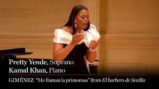 Soprano Pretty Yende Sings Jerónimo Giménez quotMe llaman la primorosaquot from El barbero de Sevilla [upl. by Klingel]