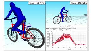 BIOMOTION SOLUTIONS x SIMULIA SIMPACK bicycle simulation forward dynamic 6DOF [upl. by Eille149]