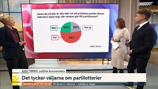 Det tycker väljarna om partilotterier  Nyhetsmorgon  TV4 amp TV4 Play [upl. by Karyl]