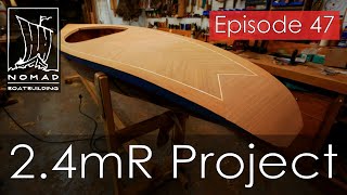 International 24mR Sailboat Project  Episode 47  Deck part 5  Trim and fairing [upl. by Layol773]