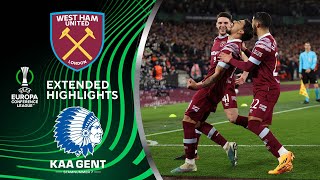 West Ham vs Gent Extended Highlights  UECL QuarterFinals  Leg 2  CBS Sports Golazo  Europe [upl. by Ettelliw]