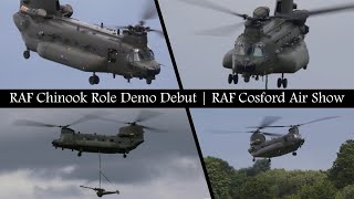 First Look at the New RAF Chinook Role Demo  RAF Cosford Air Show 2024 [upl. by Colt732]