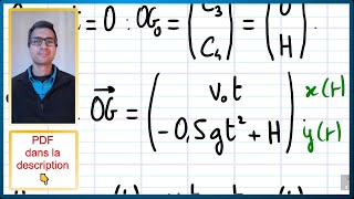 📝PDF  COMPÉTENCE  Déterminer le vecteur position  TERPCMCUEX1Q2a [upl. by Noeled]