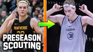 Liam McNeeley preseason 2025 NBA Draft Scouting Breakdown  NoCeilingsNBA [upl. by Odlanyar]