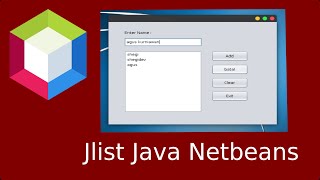 Program Form Jlist java Netbeans [upl. by Clarie700]