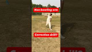 Fast bowling tipNon bowling arm tip👌 crickettechnique cricketshorts [upl. by Gibbeon38]