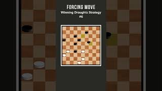 Forcing Move  Unlock Another Winning Draughts Strategy shorts [upl. by Mosra]