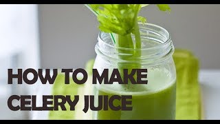 How To Make Homemade Celery Juice [upl. by Joao]