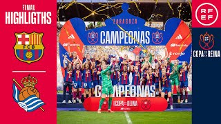 Resumen  Copa de la Reina  FC Barcelona 80 Real Sociedad  Final [upl. by Ervine]