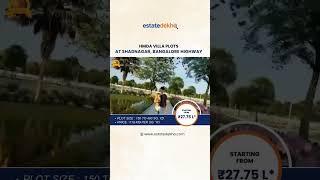 HMDA Villa Plots at Shadnagar Bangalore Highway Hyderabad  estatedekhocom [upl. by Moureaux]