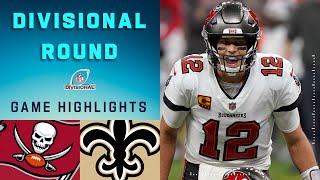 Buccaneers vs Saints Divisional Round Highlights  NFL 2020 Playoffs [upl. by Capon451]