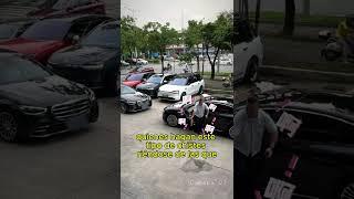 Un Mercedes y un vehículo chino se encuentran en un parking [upl. by Rednave]