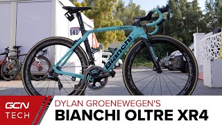 Dylan Groenewegens Bianchi Oltre XR4 Pro Bike  Team Jumbo Visma Race Bike [upl. by Halsy730]