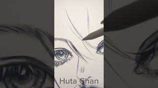 Drawing on Procreate ♡ Semi Realistic Style hutachan [upl. by Aizan]