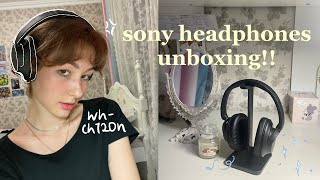 unboxing amp review sony whch720n headphones noise cancelling  affordable 🎧🖤 [upl. by Ylro]