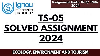 TS05 SOLVED ASSIGNMENT 2024 SESSION II BTS COURSE ASSIGNMENT [upl. by Edna]