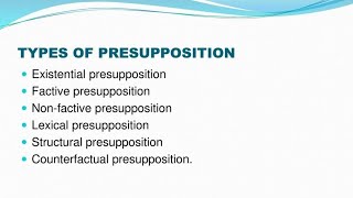 Syntactic Semantics  Contradiction  Ambiguity  Semantic Anomaly  Entailment  Presupposition [upl. by Poucher]