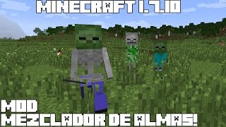 Minecraft 1710 MOD MEZCLADOR DE ALMAS Genetic Infusion Mod Español [upl. by Lala]