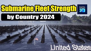 Submarine Fleet Strength by Country 2024  Ranking total number of submarine craft by country [upl. by Belamy]