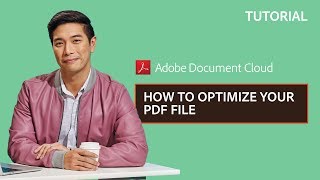 How to Optimize your PDF File  Adobe Acrobat [upl. by Bernard]