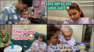 Sana didi bhohat jadha roo rahe hai maa ko yaad karke🥺 Ayzal ka pheli bar huwa blood test😭 [upl. by Galateah709]