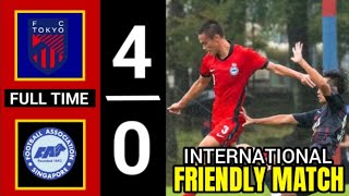 SINGAPURA vs FC TOKYO  FULL MATCH  INTERNATIONAL FRIENDLY MATCH 2024 [upl. by Jaddo328]