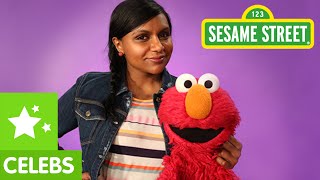 Sesame Street Mindy Kaling and Elmo are Very Enthusiastic [upl. by Enaasiali]