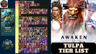 Awaken Chaos Era  Tulpa Tier List [upl. by Waxman]