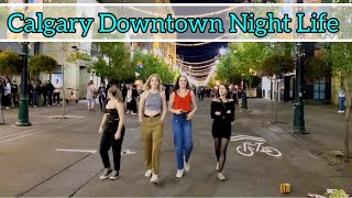 Calgary Downtown Night Life canada calgary alberta [upl. by Herv123]