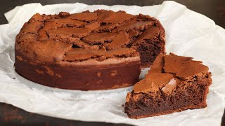 Flourless Chocolate Crinkle Cake  Gluten Free  How Tasty Channel [upl. by Kancler]