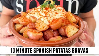 AMAZING 10 Minute Patatas Bravas  Authentic Flavors amp Easy to Make [upl. by Nilecoj]