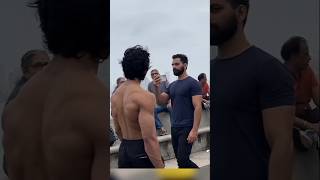 Shirtless in Mumbai marine drive cute girls reaction 👀😯 public reaction 😯😲 gym boy public reaction 😯 [upl. by Anihsak]