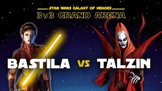 3v3 Bastila vs Talzin  Daka  Acolyte  SWGOH GAC [upl. by Eenahs]